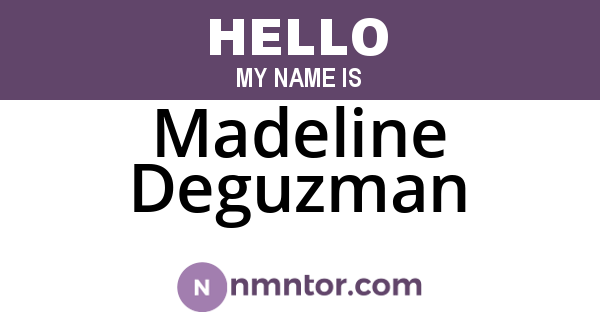Madeline Deguzman