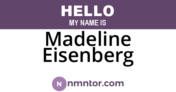 Madeline Eisenberg