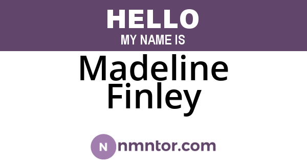 Madeline Finley