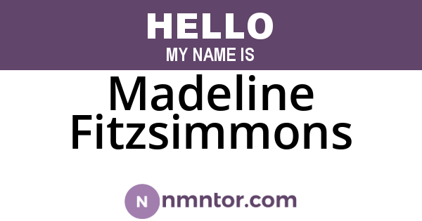 Madeline Fitzsimmons