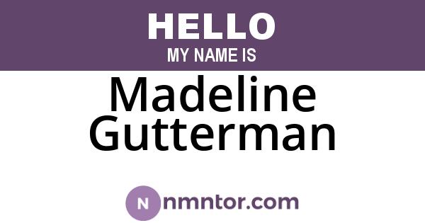 Madeline Gutterman