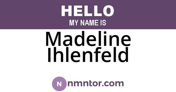 Madeline Ihlenfeld