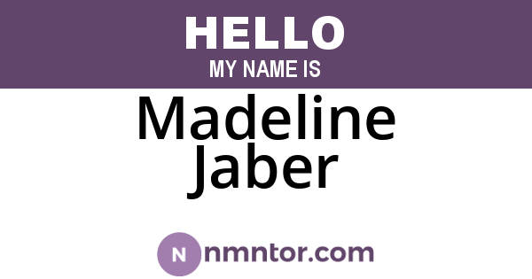 Madeline Jaber
