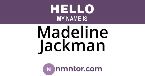 Madeline Jackman