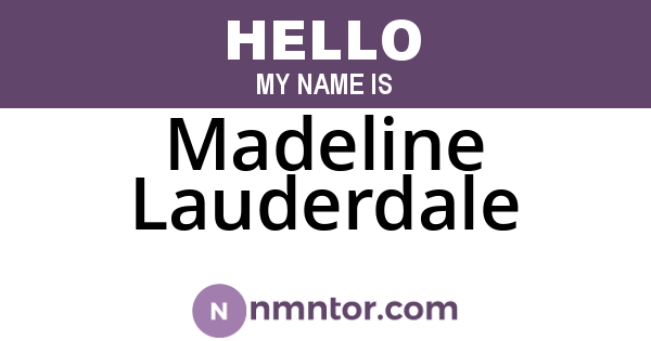 Madeline Lauderdale