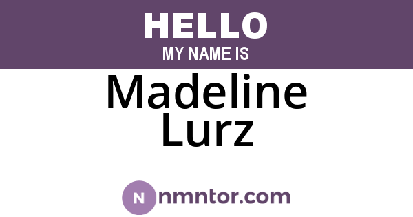 Madeline Lurz