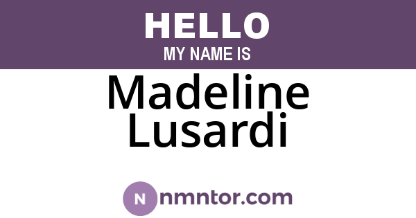 Madeline Lusardi