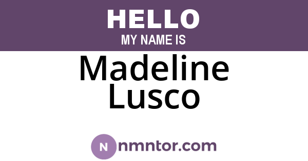 Madeline Lusco