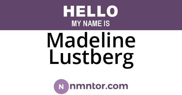 Madeline Lustberg