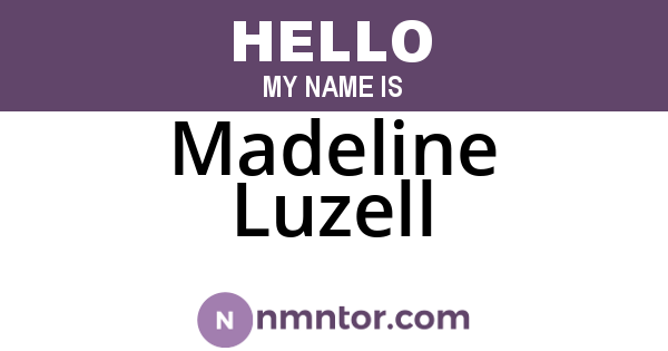 Madeline Luzell