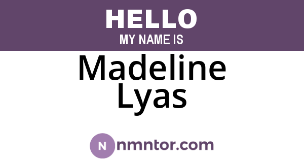 Madeline Lyas