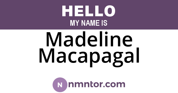 Madeline Macapagal