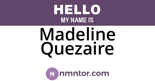 Madeline Quezaire