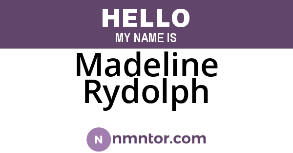 Madeline Rydolph