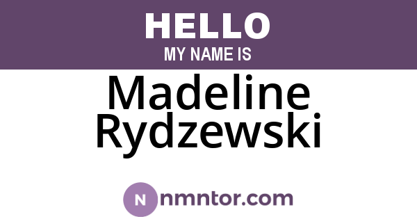 Madeline Rydzewski