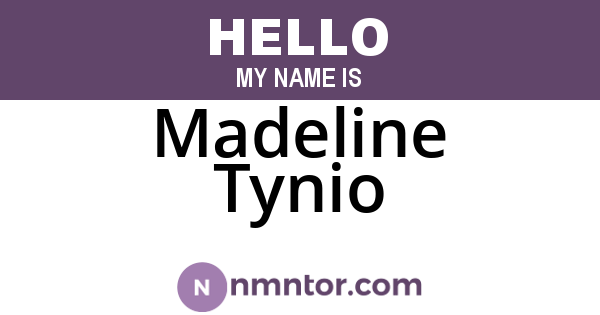 Madeline Tynio