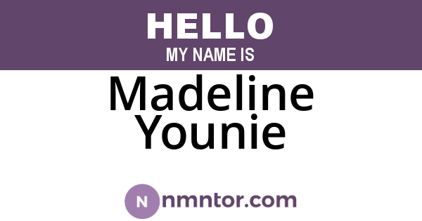Madeline Younie
