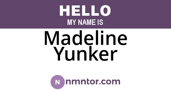 Madeline Yunker