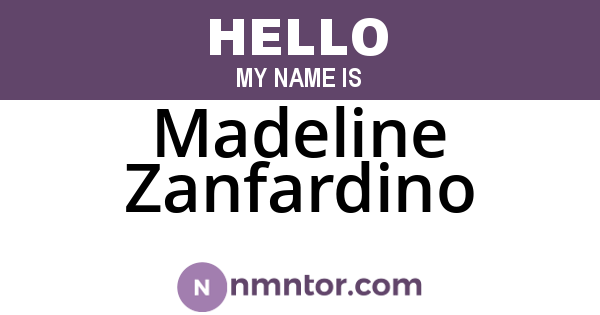 Madeline Zanfardino