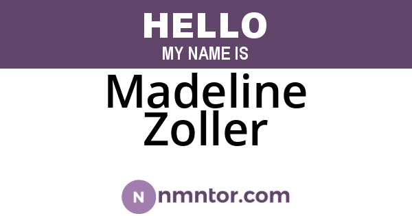 Madeline Zoller