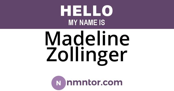 Madeline Zollinger