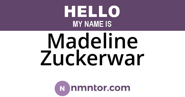 Madeline Zuckerwar