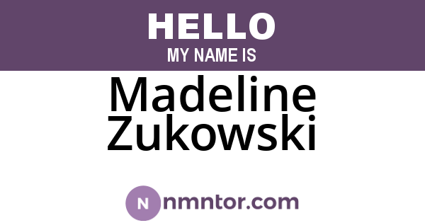 Madeline Zukowski