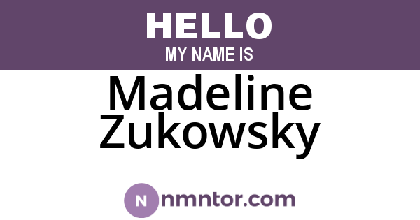 Madeline Zukowsky