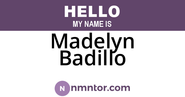 Madelyn Badillo