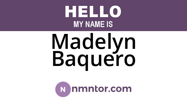 Madelyn Baquero