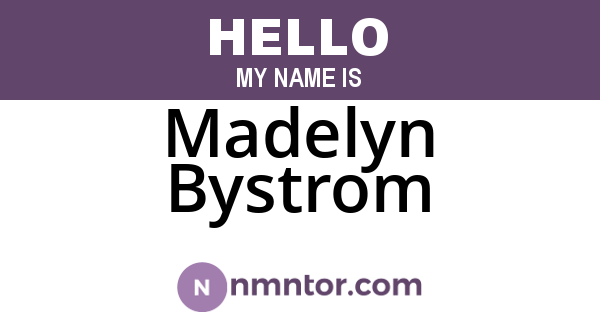 Madelyn Bystrom