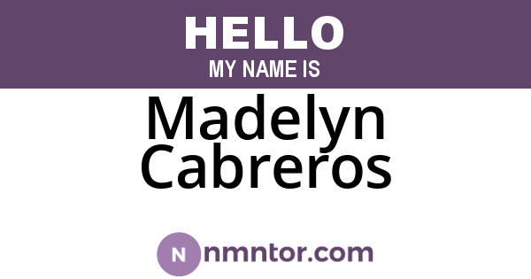 Madelyn Cabreros