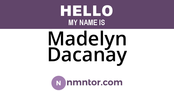 Madelyn Dacanay