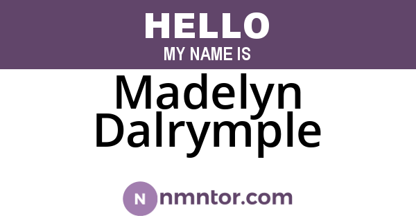 Madelyn Dalrymple