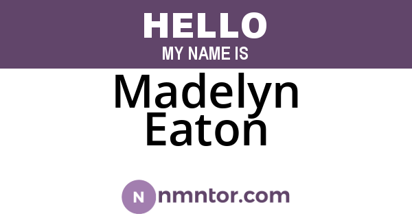 Madelyn Eaton