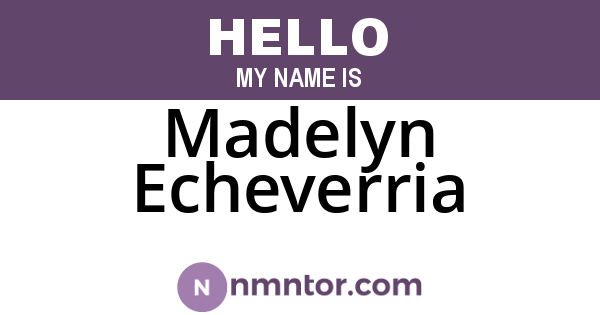 Madelyn Echeverria
