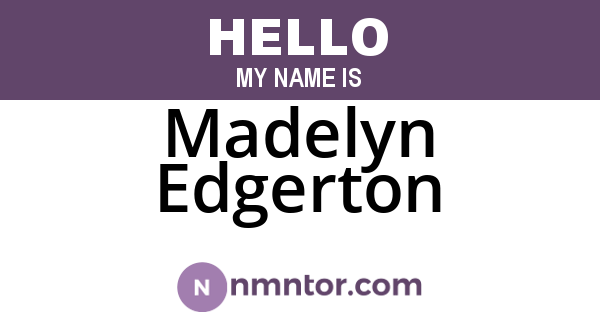Madelyn Edgerton