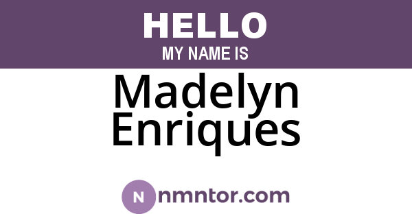 Madelyn Enriques