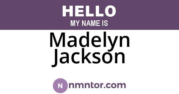 Madelyn Jackson