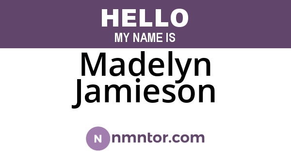 Madelyn Jamieson