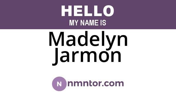 Madelyn Jarmon