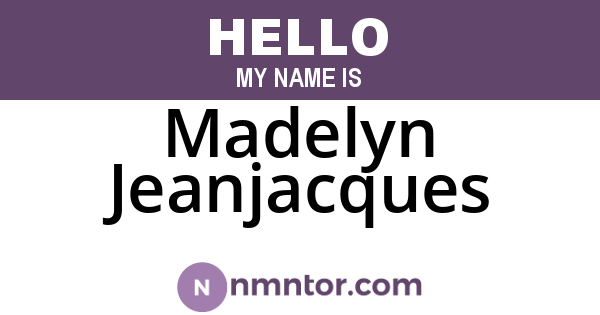 Madelyn Jeanjacques