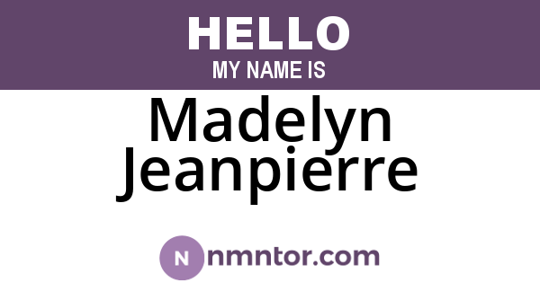 Madelyn Jeanpierre