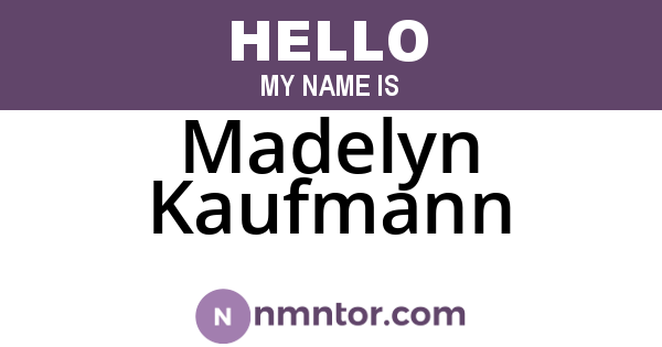 Madelyn Kaufmann