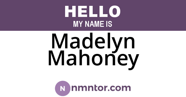 Madelyn Mahoney