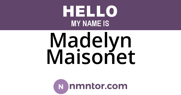 Madelyn Maisonet