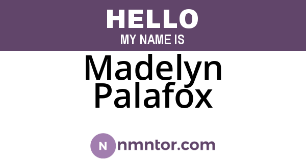 Madelyn Palafox