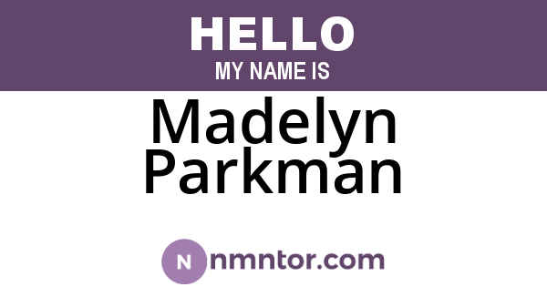 Madelyn Parkman