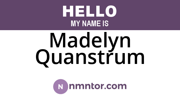 Madelyn Quanstrum