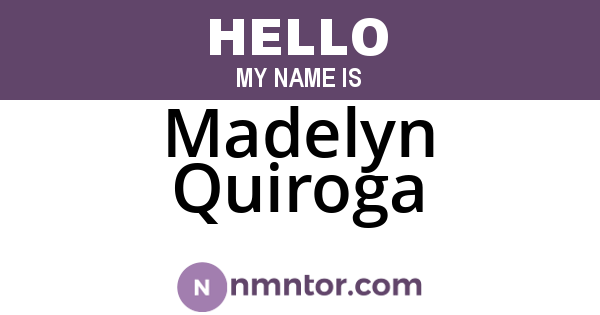 Madelyn Quiroga